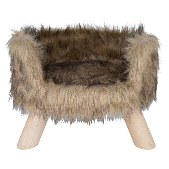 Plush Cat Bed nordic Mocca District70 Multicolour