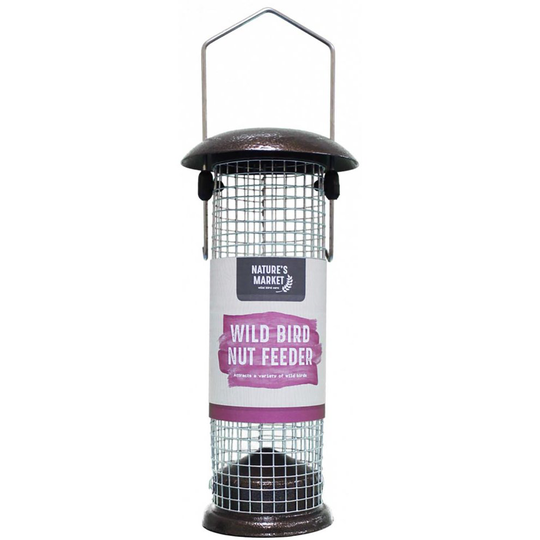Natures Market Premium Hammertone Finish Bird Nut Feeder