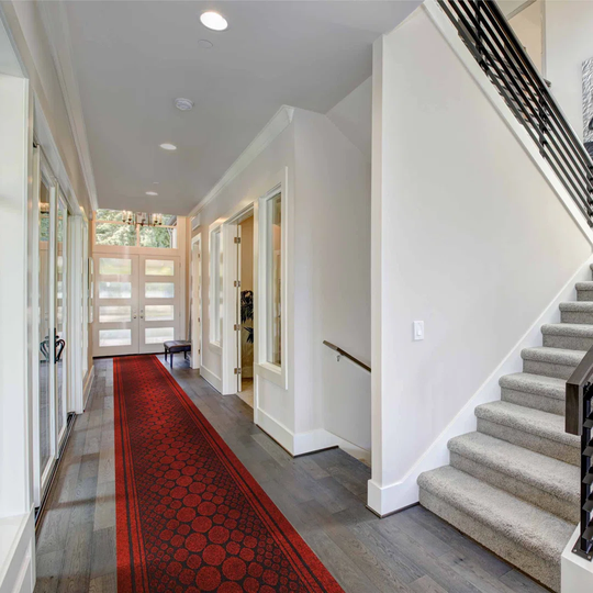 Ann Flatweave Red Hallway Runner Rug
