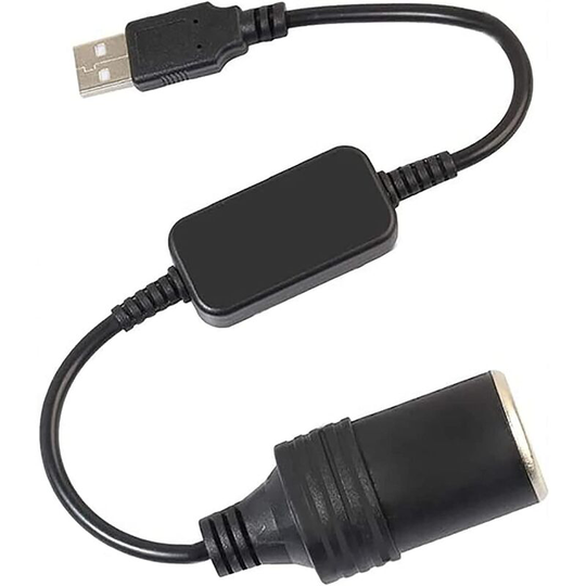Joorrt - dave usb Port 12V Car Cigarette Lighter Socket Female Converter Adapter Cord, 5V usb a Male to 12V Car Cigarette Lighter For Car Cigarette