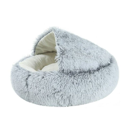 Cat Cave, Marshmallow Cat Bed, Calming Cat Bed, Donut Bed Small Fluffy Cat Beds for Indoor Cats Washable 40*40cm