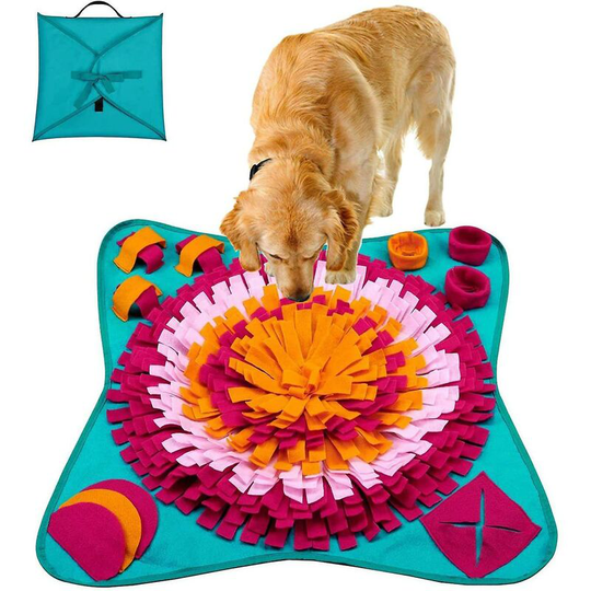 Dog Snuffle Mat - Washable Pet Feeding Nosework Treats Mat Puzzle Training Toy Thsinde
