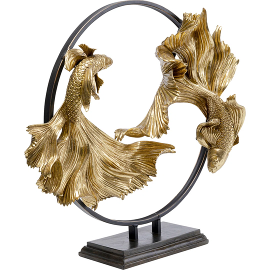 Dancing Betta Fishes Figurine