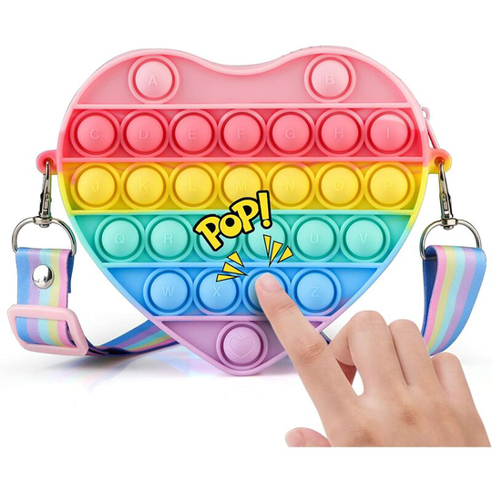 Rodent Pioneer Bag Cartoon Silicone Bubble Decompression Shoulder Bag Love Messenger Bag