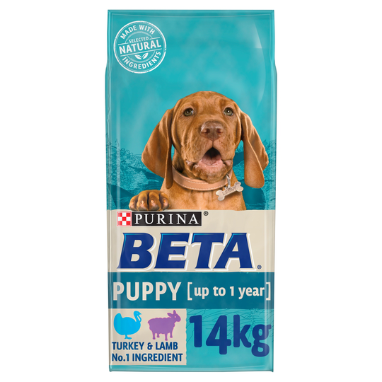 BETA Dog Food Economy Packs 2 x 14kg - Puppy Turkey & Lamb
