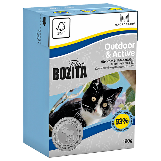 Bozita Feline Tetra Pak Saver Pack 16 x 190g - Outdoor & Active
