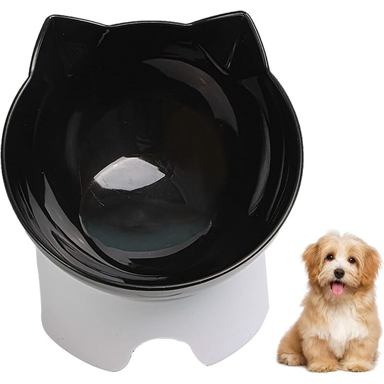 Cat Food Bowl Cat Slant Bowl Orthopedic Neck Protector Bowl Cat Feeders and Waterers Small Pet Bowl