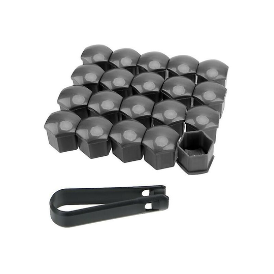 Protection Covers Caps Exterior Decoration 17mm Anti-Rust Car Tyre Nut Bolt Auto Hub Screw Cover 20 Pieces Car Wheel Nut Caps,gray Thsinde