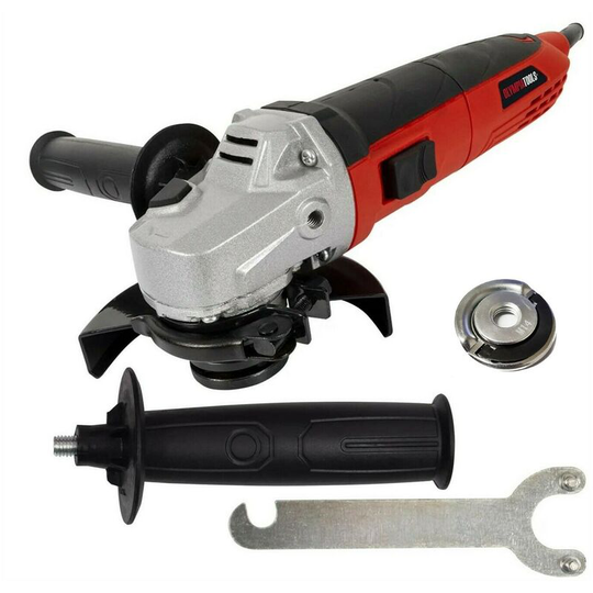 240v 115mm 4.5' Angle Grinder 500W Quick Blade Change Flange Nut - Olympia Tools