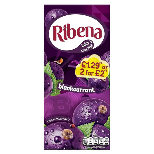 Ribena Blackcurrant 12 x 1L