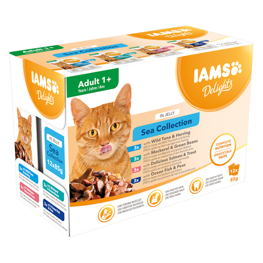 IAMS Delights Adult - Sea Collection - Sea Collection in Jelly (48 x 85g)