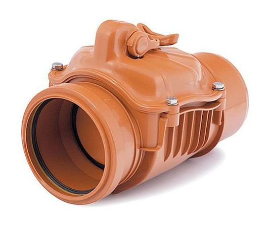 125mm Horizontal Polypropylene Check Non-Return Anti-Flood Valve Backwater Prevented
