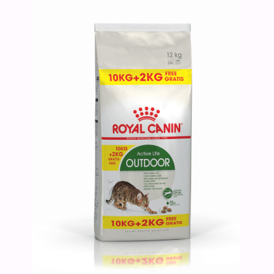 10kg Royal Canin Dry Cat Food + 2kg Free!* - Outdoor Cat (10kg + 2kg Free!)