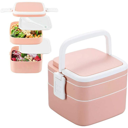 Lunch Box with Cutlery, Children's Microwave Lunch Box, Adult Bento Lunch Box, Children's Bento Box, Lunch Box with Compartment, Bento Box