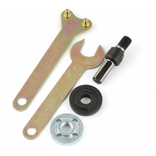 Variable Electric Drill Angle Grinder Connecting Flange Nut Rod Set Conversion Tool, 10Mm, 5 Pieces/Set