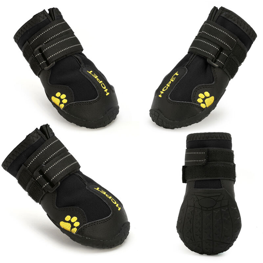 Macaron Dog Boots,Waterproof Dog Shoes with Adjustable Reflective Straps for Large Medium Dog Size Dog