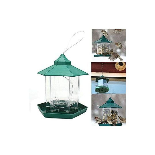 Old Bird Feeders ,Wild Bird Seed Feeder Hanging Waterproof for Outdoor Pet Supplies Garden Decoration