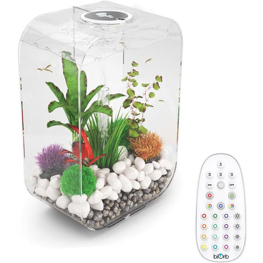 Biorb - life 60L Clear Aquarium Fish Tank with Multi Colour led Lighting