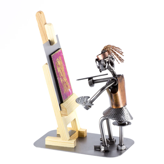 Painter with Wooden Easel Pollak Screw Man