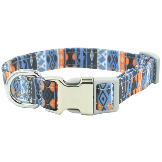 Stylish Patterned Dog Collars, Soft Adjustable Pet Collars for Puppies, Small, Medium and Large Dogs