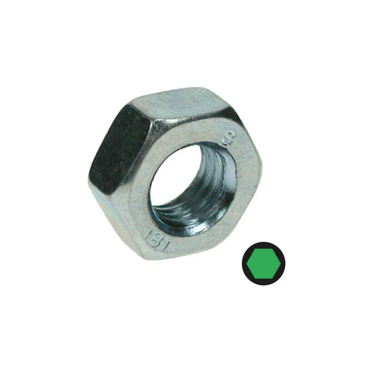 Owlettjaton - Owlett Jaton Zinc Plated Hex Full Nut M6 - Pack of 20 - Silver