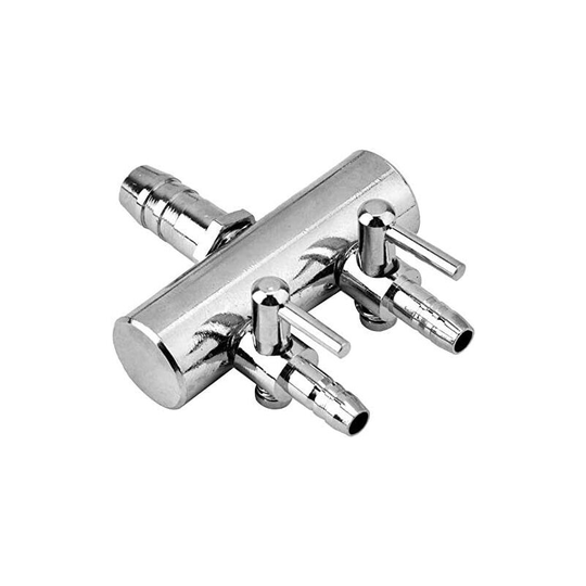 Aquarium Air Flow Splitter Fish Tank Stainless Steel Air Control Valve Aquarium Oxygen Distributor Fish Tank Air Pump Accessories (2 Ways)