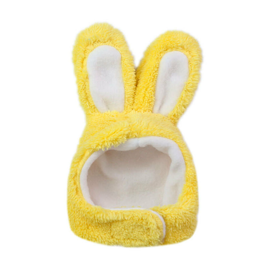 Pet Rabbit Ear Hat Cat Dog Rabbit Ear Head Wear Rabbit Ear Shape Plush Pet Headgear Festive Costume Cosplay, 1 Piece,yellow