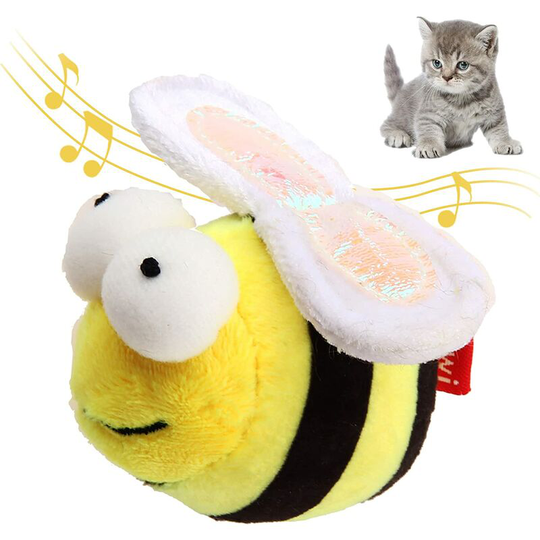 Interactive Cat Toys Animal Sound Interactive Cat Toys Squeaky Melody Chaser and Cat Toys for Alone Play, Play and Squeak Kitten Toy for Boredom (1