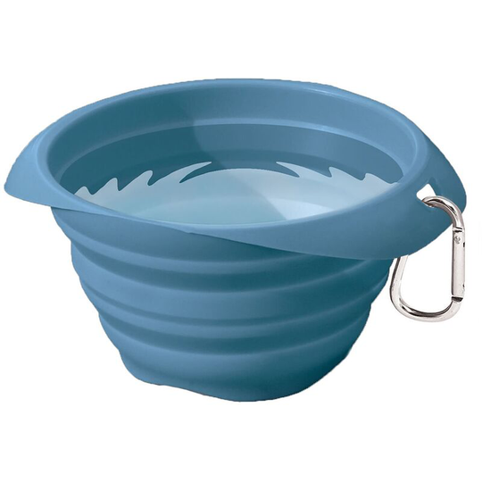 Collapse-A-Bowl Dog Bowl (One Size) (Blue) - Blue - Kurgo
