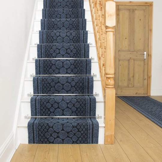Abeale Blue Stair Runner