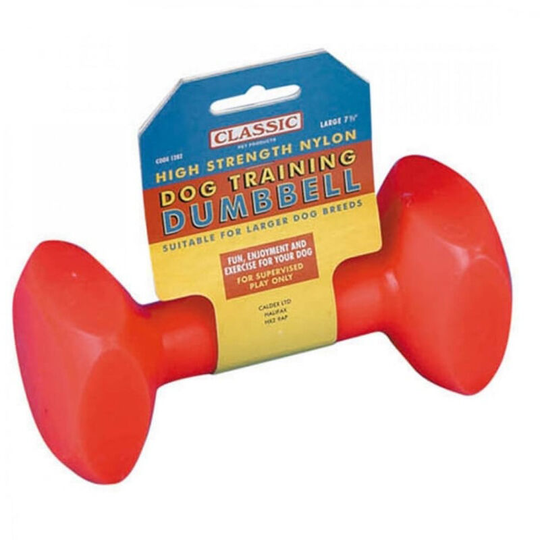 Classic Training Dumbbell Dog Toy (Large - 7in) (May Vary) - May Vary - Caldex