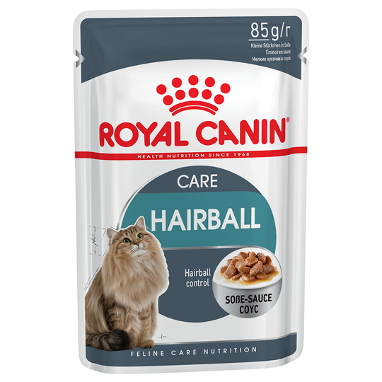 Royal Canin Wet Cat Food Saver Pack 48 x 85g - Adult Hairball Care in Gravy