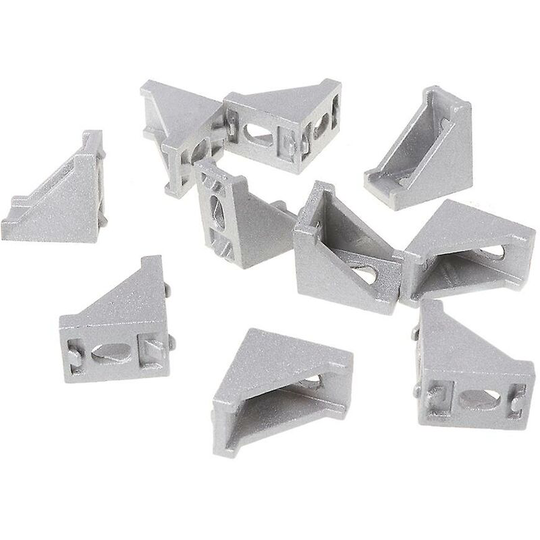 Naxunnn - 10pcs 2028 Fix Mounting Angle 20x28 l Aluminum Connector Corner Bracket Joint