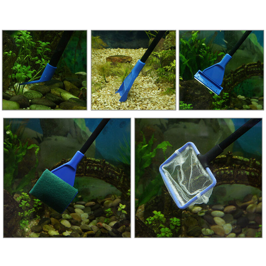 5 in 1 Multi-Function Aquarium Fish Tank Cleaning Tool Aquarium Cleaning Set