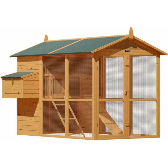 Deuba - Chicken Coop Chicken House Small Animal Rabbit Chicken Hutch xxl