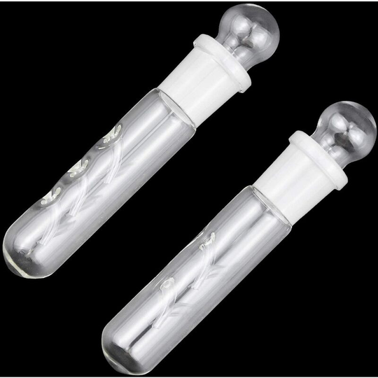 Briday - 2 Pieces Planaria Glass Transparent Pi & egrave; Ge, 3 Holes et 2 Holes Pi & egrave; ge & agrave; Planar Leeches Worm Glass Tube for