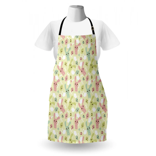 Funny Bunnies Clouds and Bones Apron