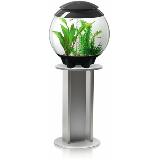 Biorb - Halo 15L Aquarium in Grey with mcr led Lighting and Silver Stand