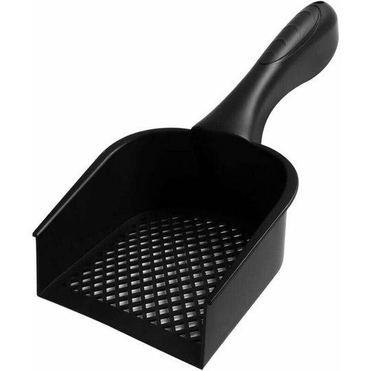 Bentonite Cat Litter Shovel pvc Cat Litter Shovel Wall Mount Lightweight, Durable, Square Litter Shovel with Long Handle, Pet Supplies for Cleaning