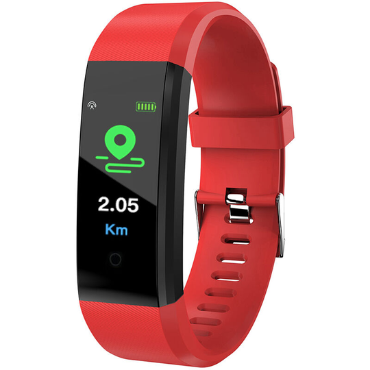 115 plus Smart Bracelet 0.96inch TFT Screen 90mAh Heart Rate Blood Pressure Monitoring Calorie Fitness IP67 Waterproof BT Alarm Sports Wristwatch,