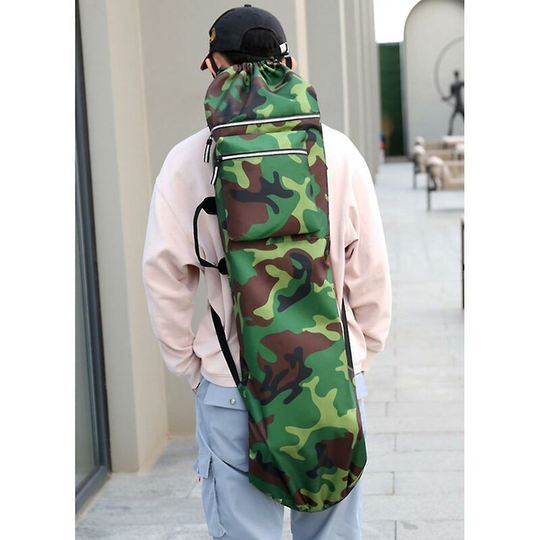Joorrt - Skateboard Backpack Longboard Bag Skateboard Bag,khaki l