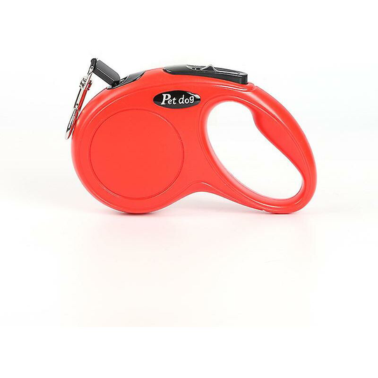Dog leash, retractable pet leash, tangle free 5m red - Muff