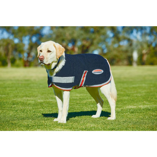 Weatherbeeta - Therapy-tec Fleece Dog Coat (80cm) (Black/Silver/Red) - Black/Silver/Red