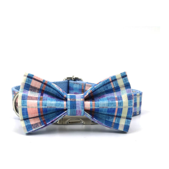 Dog and Cat Collar with Bowtie,Soft and Comfortable,Adjustable Collar xs