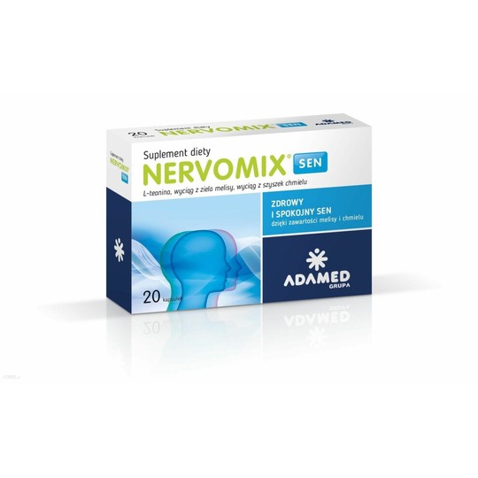 NERVOMIX SEN 20 CAPS SLEEPING lemon balm jazmin hops ADAMED