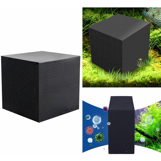 Briday - Aquarium Filtration Water Cube, Activated Carbon Material, Purify Water Quality, Remove Yellow and Fish, Remove Turbidity (10*10*10cm)