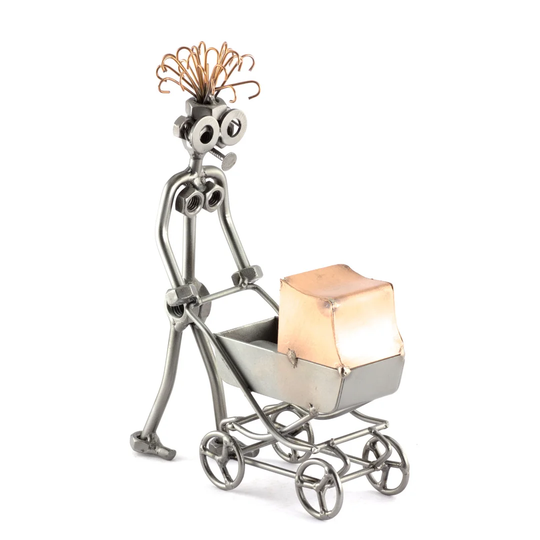Woman with Pram Screw Man Ricciardi