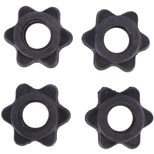 2 pairs of dumbbell hex nuts, dumbbell rod nuts, spinlock collars