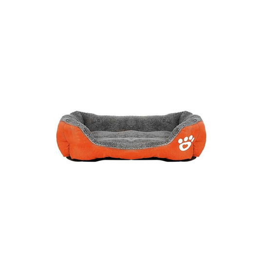 (Orange) Deluxe Pet Bed mat Puppy Cushion Soft Warm Kennel