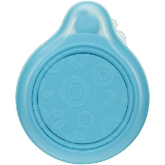 Baby toddler silicone bowl set spill-proof self-feeding bowl with lid and spoon blue
